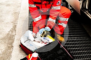 Emergency operator in action