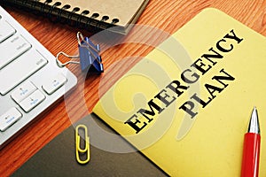 Emergency plan or Disaster Preparedness. photo