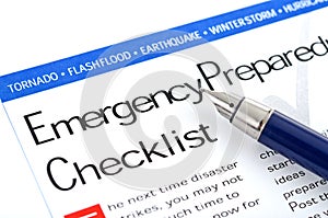 Emergency Preparedness Checklist