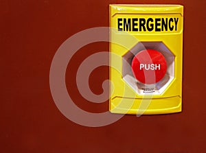 Emergency push button
