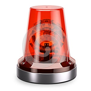 Emergency red siren light