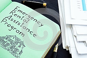 Emergency rental assistance program is shown on the photo using the text