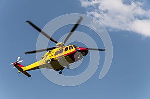 Emergency rescue helicopter