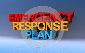 emergency response plan on blue