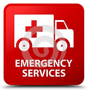Emergency services red square button