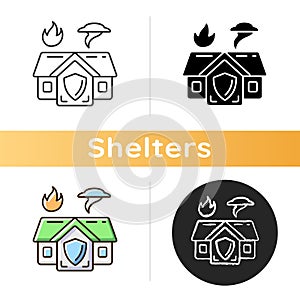 Emergency shelter icon