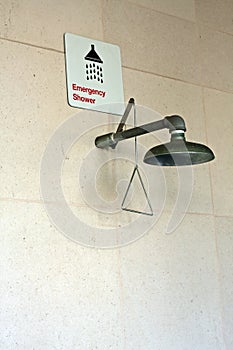 Emergency Shower at hospital photo