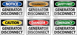 Emergency Sign Generator Disconnect