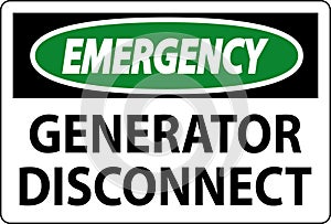 Emergency Sign Generator Disconnect