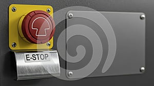 Emergency Stop Button Control Panel