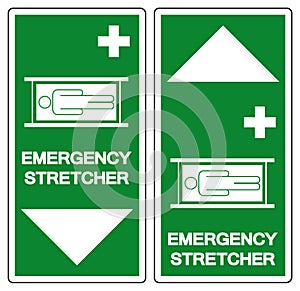 Emergency Stretcher Symbol Sign, Vector Illustration, Isolate On White Background Label .EPS10