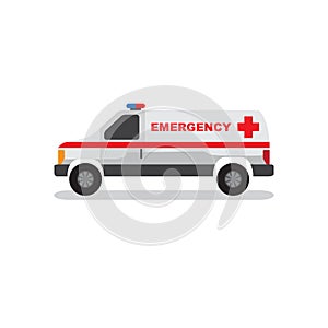 Emergency Van and Car Ambulance Vector