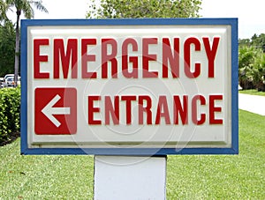 EmergencyEntrance Sign
