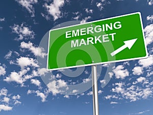 Emerging market traffic sign