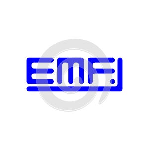 EMF letter logo creative design with vector graphic, EMF