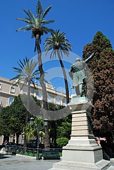 Emilio Castellar statue, Cadiz. photo