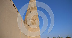 Emin minaret or Sugong tower in Turpan. the largest ancient Islamic tower in Turpan Xinjiang, China