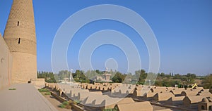 Emin minaret or Sugong tower in Turpan. the largest ancient Islamic tower in Turpan Xinjiang, China