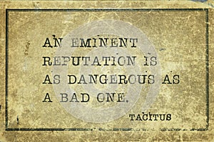 Eminent reputation Tacitus photo