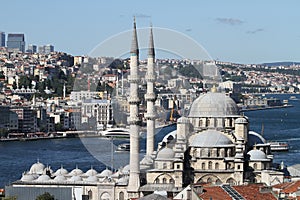 Eminonu New Mosque in Istanbul City