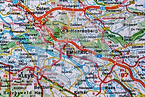 Emmerich, Germany, on a road m
