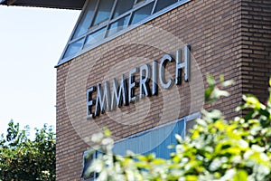 Emmerich town sign nrw germany