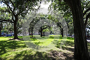 Emmet Park on East Bay Street in Savannah, Georgia