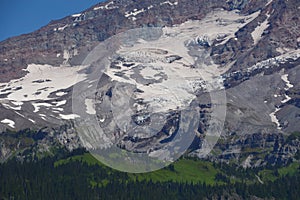 Emmons Glacier in Mount Rainier National Park, Washington