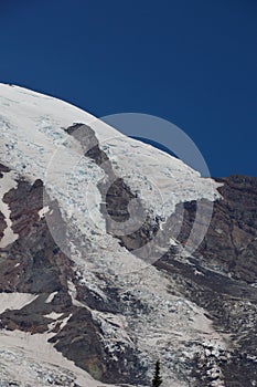 Emmons Glacier in Mount Rainier National Park, Washington