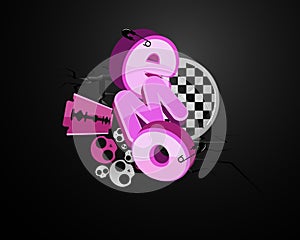 EMO typography concept