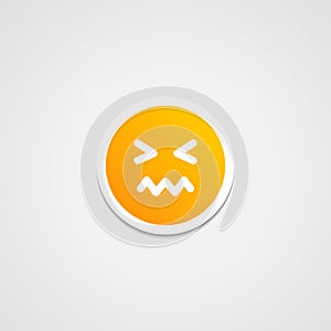 Emoji Confounded Sticker