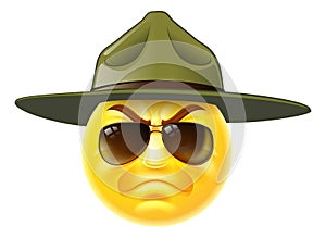 Emoji Emoticon Drill Sergeant