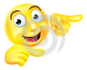 Emoji emoticon smiley pointing photo