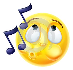 Emoji Emoticon Whistling Tune Happily photo