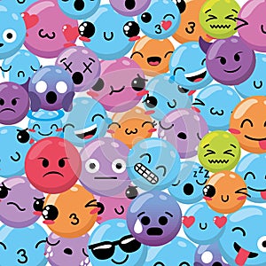 Emoji emtion expresion backgroun design