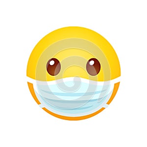 Emoji in face mask