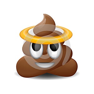 Emoji of holy shit with smiley face