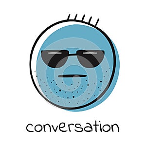 Emoji. smile. Vector illustration.