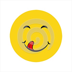 Emojis and emoticons face vector set. Emoticon of cute yellow faces