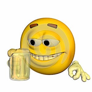 Emoticon - Drinking Beer
