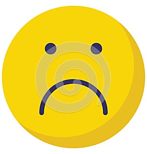 Emoticon, emoticons Vector Isolated Icon which can easily modify or edit photo