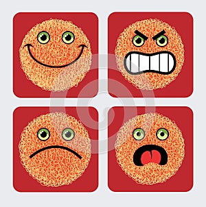 Emoticon Icons - Faces expression