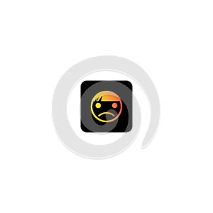Emoticon logo vector icon