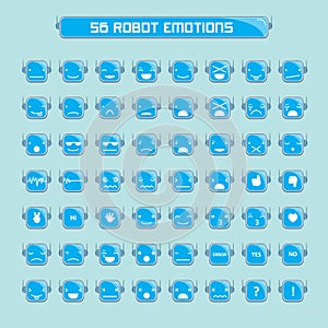 emoticons of robot. Vector illustration decorative design