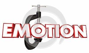 Emotion Suppress Hold Down Inside Clamp Vice Word