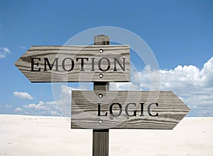 Emotion versus logic