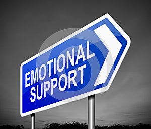 Emotional support concept.