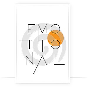 Emotional, vector