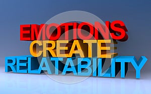 emotions create relatability on blue