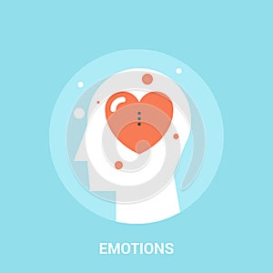 Emotions icon concept